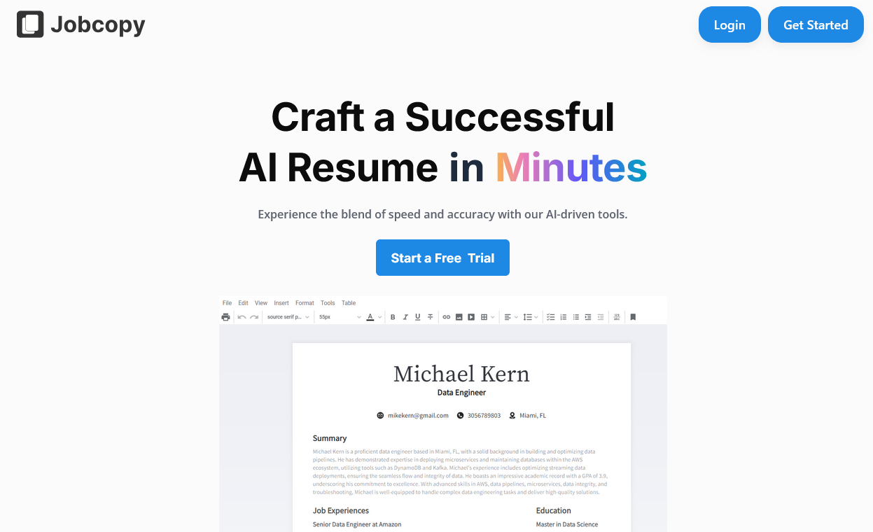 AI就活ツールJobcopyで夢の仕事をゲット！